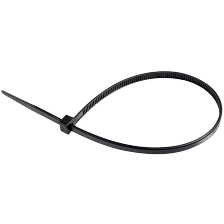 Opaski krawatowe 200 x 3,6mm (100 sztuk) - czarne