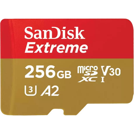 Karta pamięci Sandisk Extreme microSDXC 256 GB (uhs-i u3, klasa 10, v30, a2, w zestawie adapter)
