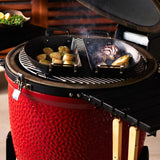 Zestaw patelni Kamado Joe Karbon Steel Half Moon. Patelnia do smażenia