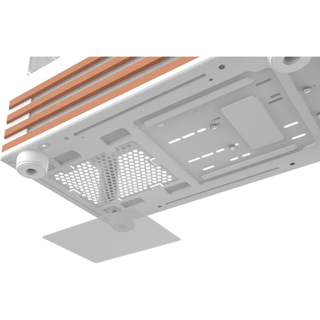 Obudowa mini tower Thermaltake View 170 ws argb (biały kolor drewna | 2x usb-a | rgb | szkło hartowane)