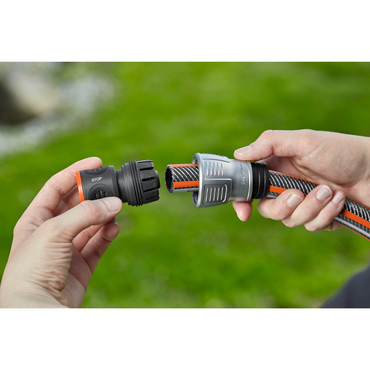 Gardena premium stoper wodny 19 mm (3 4 ) złącze węża (szary srebrny, 18254-20)