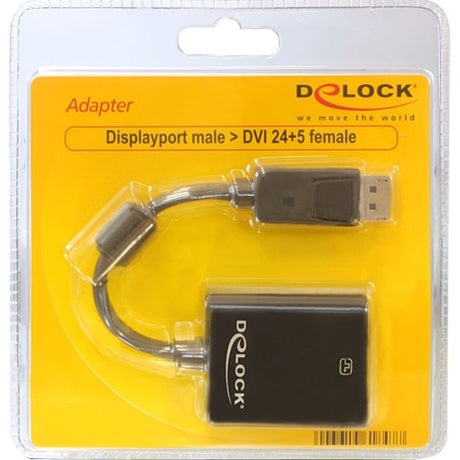 Delock adapter Displayport do dvi-i (czarny, 0,12 m, pasywny)