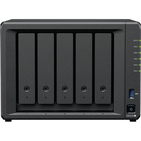 Stacja dyskowa Synology ds1525+ nas (czarna, 2x LAN, USB)