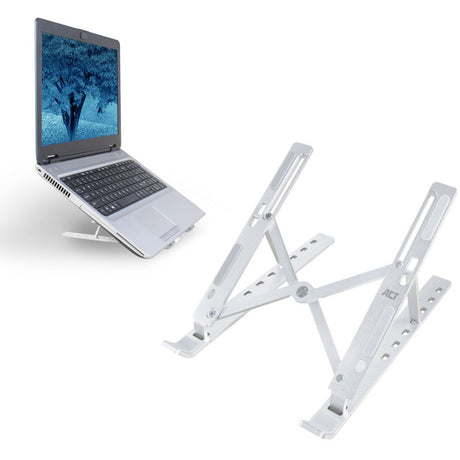 Stojak na laptopa Act Connectivity, aluminiowy, składany (aluminiowy, regulacja wysokości w 7 pozycjach)