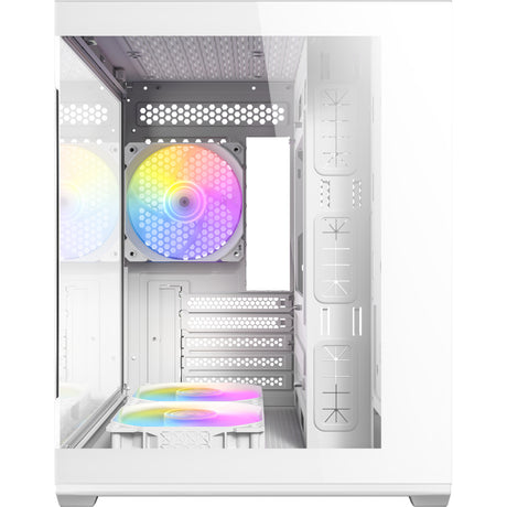 Obudowa mini tower Antec cx60m argb (biała | 3x usb-a | rgb | szkło hartowane)