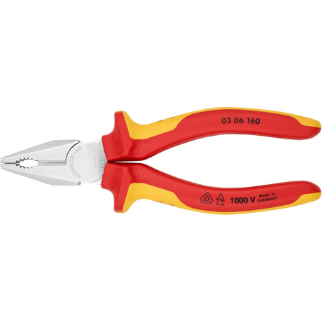 Kombinerki Knipex 03 06 160 chromowane komfortowe vde 160mm