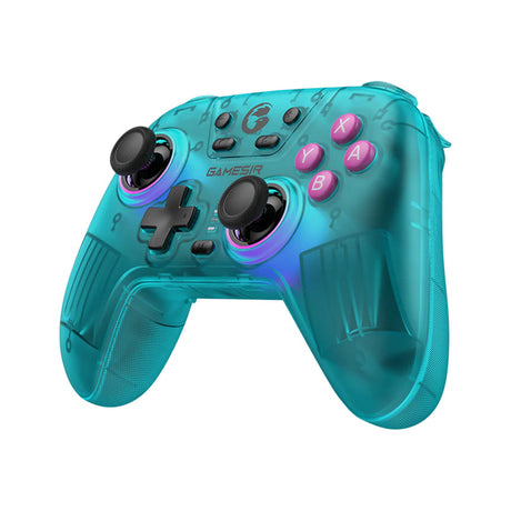 Kontroler Gamesir Nova HD Rumble NS (turkusowy, PC, Steam, Android, iOS, Switch, Bluetooth 2,4 GHz USB)