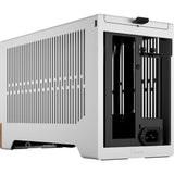 Obudowa mini tower w stylu Fractal (srebrny kolor drewna | 1x USB-A | 1x USB-C)