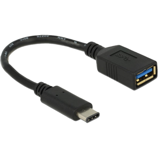 Delock superspeed USB-C 3.1, gen 1 męski > adapter żeński USB-A (czarny, 0,15 m)