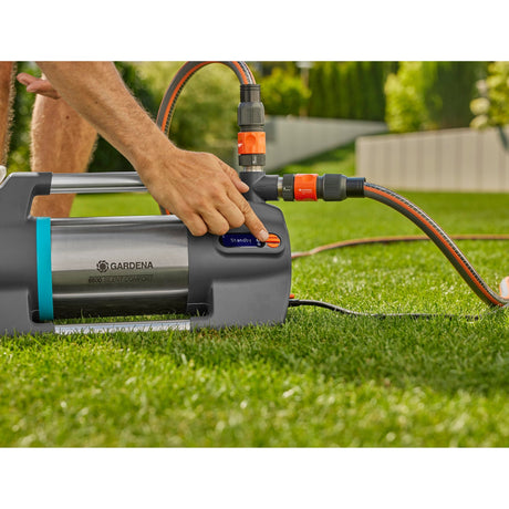 Pompa do podlewania Gardena 6500 cichycomfort (ciemnoszara stal nierdzewna, 1300 watów | Bluetooth)