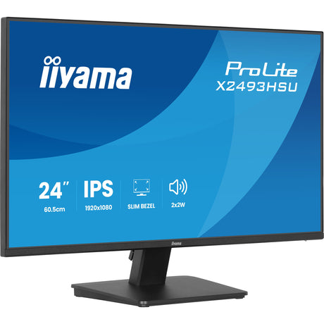 Monitor Iiyama prolite x2493hsu-b1 23.8 (czarny (matowy), 120 Hz, HDMI, Display Port, USB, audio)