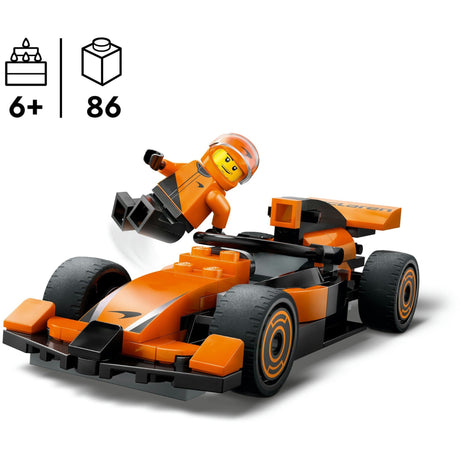 Lego City 60442 Kierowca f1 z samochodem wyścigowym McLaren
