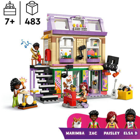 Zestaw Lego Friends Sklep muzyczny i zestaw do budowania mieszkania dla dzieci - 42653