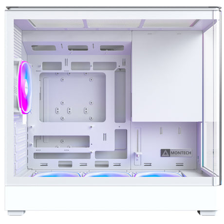 Obudowa midi tower Montech king 15 pro (biała | 2x USB-A | 1x USB-C | RGB | okienko)