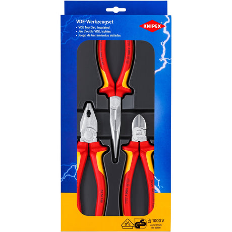 Zestaw elektryczny Knipex 002012 zestaw szczypiec (3-częściowy)
