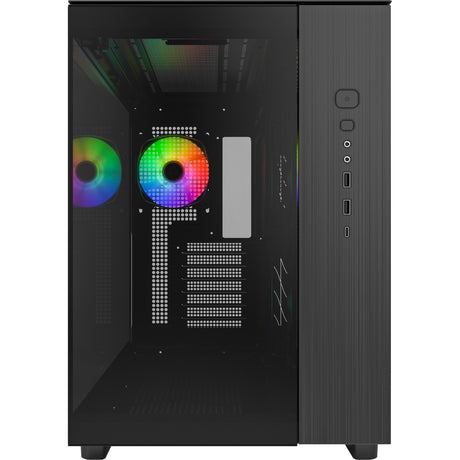 Obudowa midi tower Montech king 65 pro (czarna | 2x USB-A | 1x USB-C | okienko)