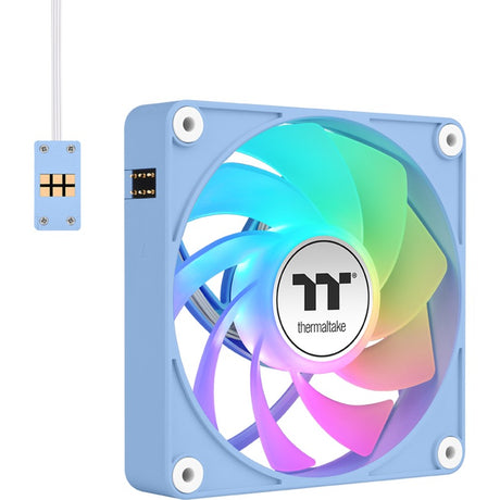 Thermaltake ct120 ex Reverse argb Sync wentylator chłodzący do komputera hortensja niebieska (zestaw 3 wentylatorów) wentylatory do obudowy (jasnoniebieski, 3 sztuki, 120 x 120 x 25 mm, pwm)