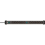 Brennerstuhl premium-alu-line gniazdo 12-pinowe 3 m h05vv-f 3g1.5 2x 6-pinowe gniazda przełączane