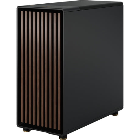 Obudowa North Midi Tower o konstrukcji fraktalnej (kolor czarnego drewna | 2x USB-A | 1x USB-C | szkło hartowane)