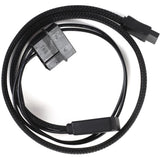 Kabel do transmisji danych Silverstone slim sata 2 w 1 + zasilacz (czarny, cp10)