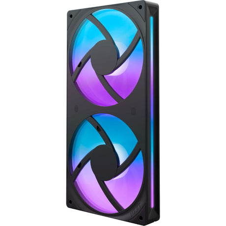 Wentylatory rdzeniowe Nzxt f240 rgb (czarne, 2 sztuki, 240 x 120 x 26 mm)
