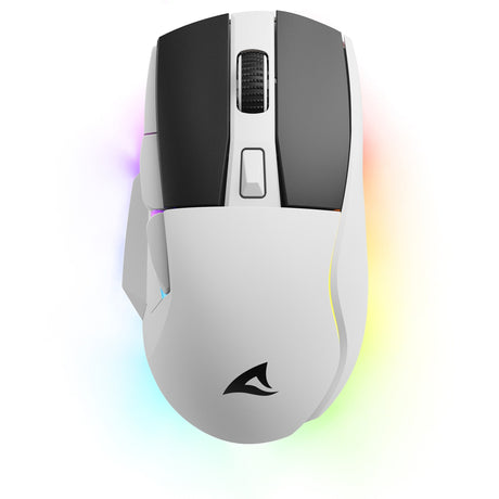 Mysz do gier Sharkoon Skiller sgm50w (biała, 400 - 6400 dpi, diody LED rgb)