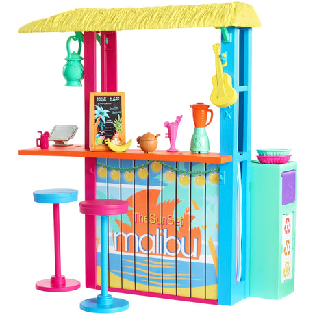 Barbie uwielbia akcesoria dla lalek w domku na plaży nad oceanem