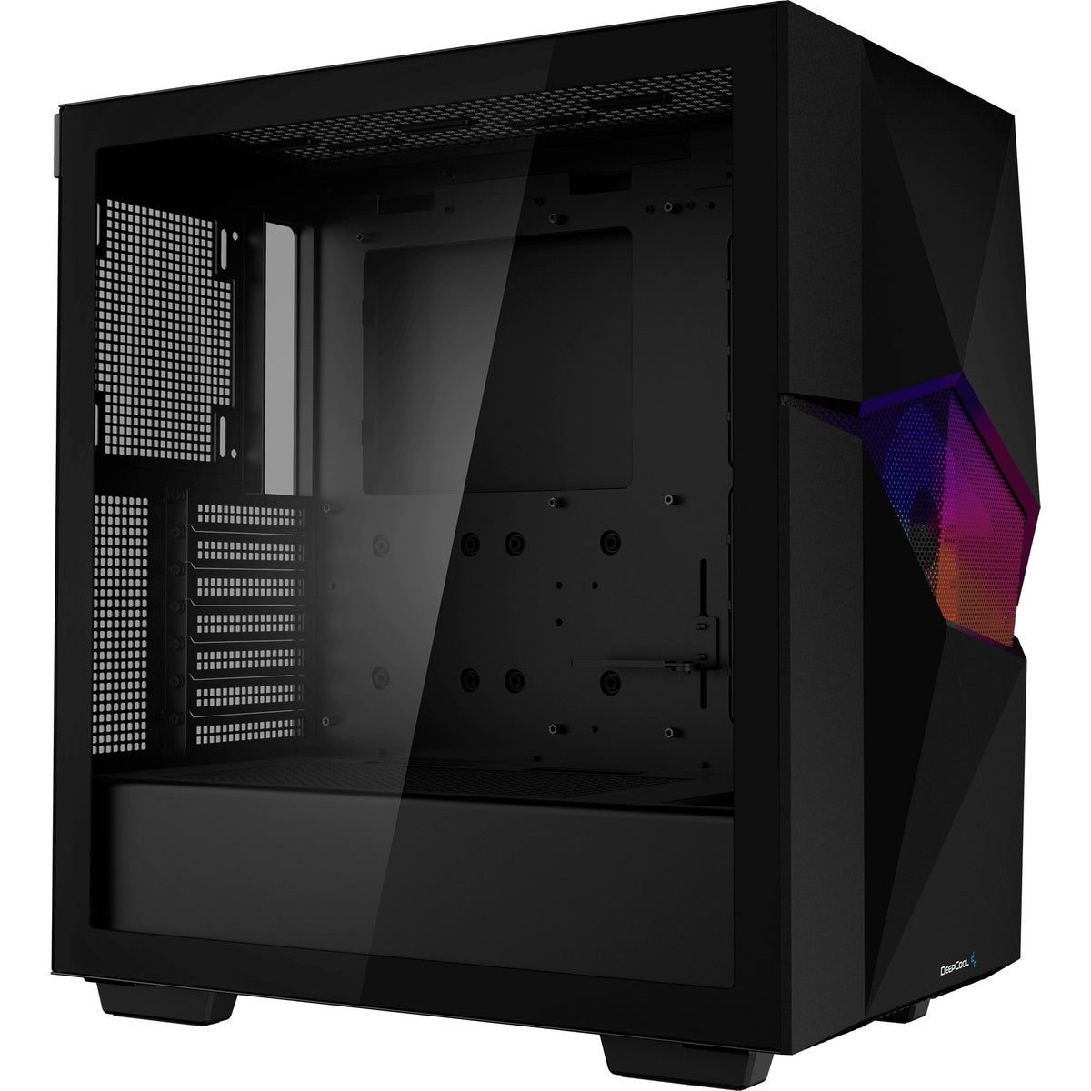 Obudowa midi tower Deepcool Cyclops (czarna | 1x USB-A | 1x USB-C | okienko)