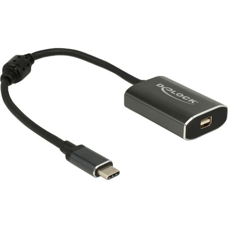 Delock USB-C (męski) > mini display port (żeński) z adapterem funkcji PD (ciemnoszary, 0,2 m)
