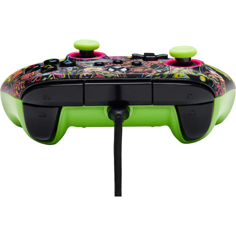 Kontroler Powera Advantage z kablem do serii xbox x|s - fortnite: blask (neonowa zieleń, xbox series x|s, xbox one, PC)
