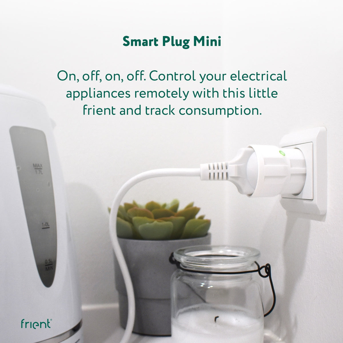 Wtyczka Frient smart plug mini 2 typ e (francuska) (biała, zigbee 3.0)