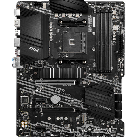 Płyta główna MSI B550-A Pro Socket AM4 (czarna, RAID, GB-LAN, dźwięk, ATX)