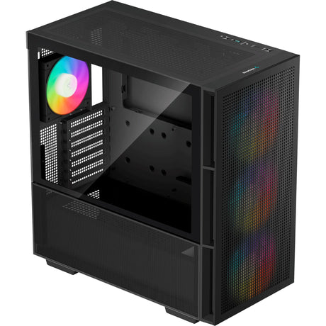 Obudowa Deepcool CH560 MIDI Tower (czarna | 1x USB-A | 1x USB-C | RGB | okienko)