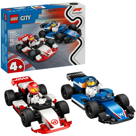 Lego City F1 Williams Racing i Haas F1 Racing Cars - 60464