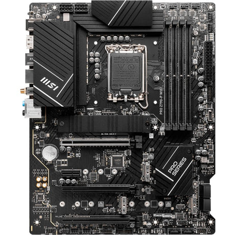 Płyta główna Msi Pro Z790-P WiFi Socket 1700 (czarna, RAID, 2,5 GB-LAN, WiFi 6e, BT, dźwięk, ATX)