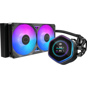 Cooler Master MasterLiquid 240 Atmos II LCD ARGB Chłodzenie wodne (czarne)