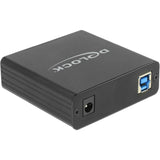 Delock Adapter USB 3.0 > 4x gigabit LAN (czarny, 80 centymetrów)