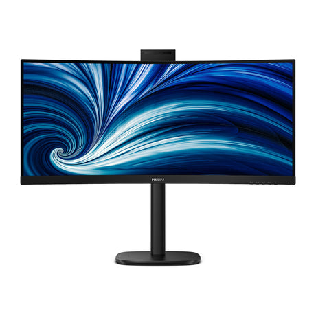 Philips 34b2u3600ch 34 curved ultrawide monitor (zwart, 1x displayport, 2x hdmi, 1x usb-c, 3x usb-a, 1x rj-45, 120 hz)