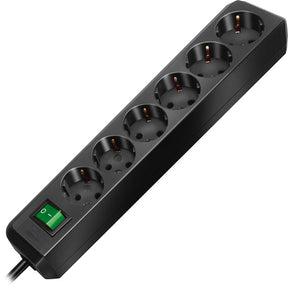 Brennerstuhl eco-line z przełącznikiem 6-kierunkowym czarny 1,5m h05vv-f 3g1,5