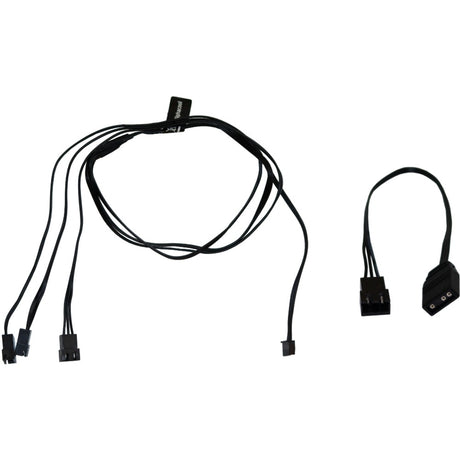 Alphacool cyfrowy kabel RGB LED Y 3-żyłowy ze złączem męskim JST (czarny, 60cm)