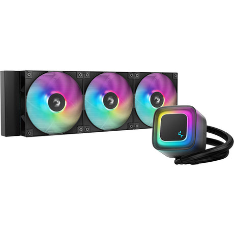 Seria Deepcool le360 v2 - wszechstronne chłodzenie wodne - 360 mm - oświetlenie rgb - czarny