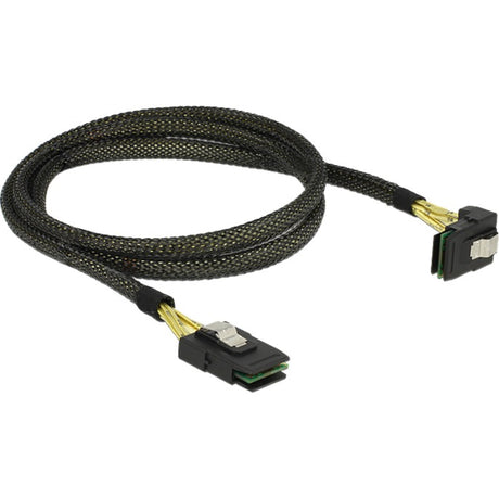 Delock mini sas sff-8087 > mini sas sff-8087 kątowy, kabel 1m (czarny, 83642)