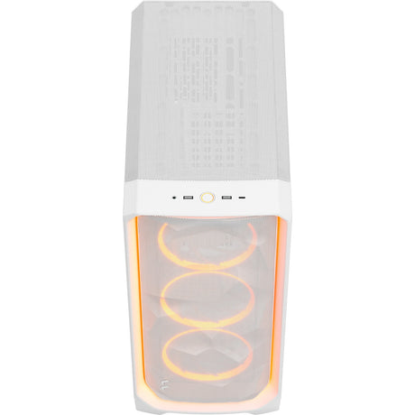 Konstrukcja fraktalna meshify 3 ambient pro rgb obudowa midi tower (biała | 2x usb-a | 1x usb-c | rgb | szkło hartowane)