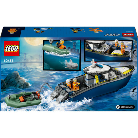 Lego ® pościg miejski z łodzią policyjną, naprawdę pływa - 60456