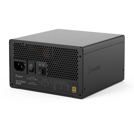 Modułowy zasilacz Fractal Design ion gold 3 o mocy 850 W (czarny, 1x 12v-2x6, 3x pcie)