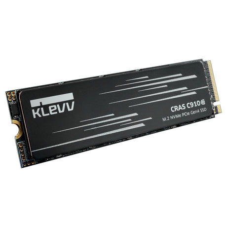 Klevv cras c910g 4 tb ssd (czarny, k04tbm2sp0-10g, pcie gen 4.0 x4, nvme 2.0)