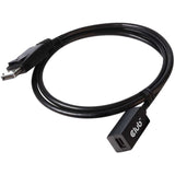 Przedłużacz Club 3d mini displayport > displayport 1.4 (męski) (czarny, 0,1 metra)