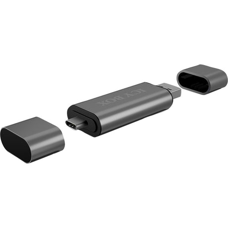 Zewnętrzny czytnik kart Icy Box ib-cr200-c ze złączem multiUSB Czytnik kart (antracyt)