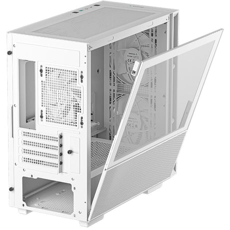 Obudowa mini tower Deepcool ch360 (biała | 1x USB-A | 1x USB-C | RGB | okienko)
