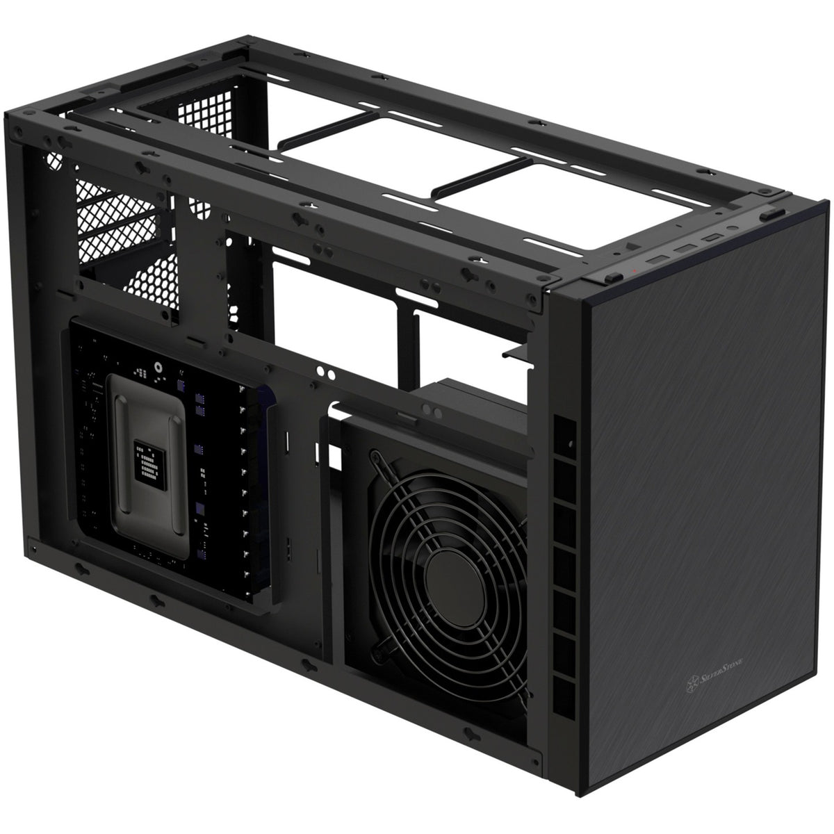 Obudowa mini tower Silverstone Sugo 17 (czarna | 2x USB-A | 1x USB-C)
